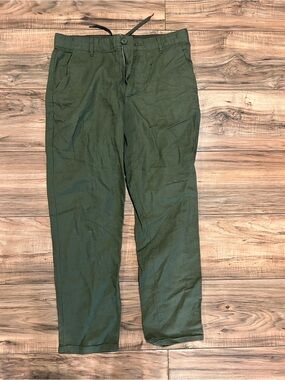 H&M Olive Green Drawstring Chinos